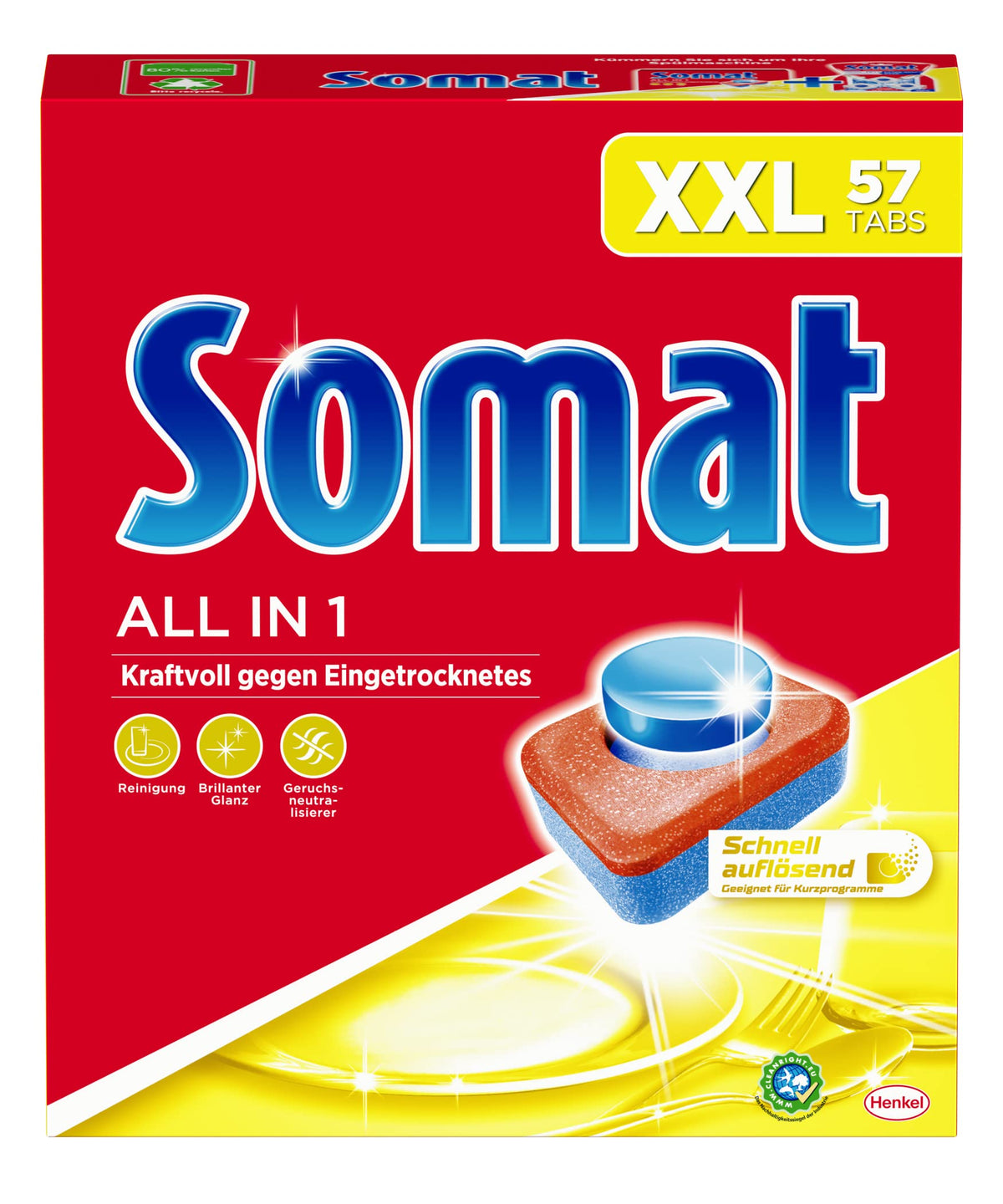 All in 1 Tabs 57x by Somat – 57 Count (Pack of 1), Model S7S57_Einheit