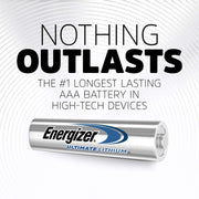 Ultimate Lithium AAA Batteries (16 Pack) by Energizer – AAA 8 Count (Pack of 2), Multicolor, Pack of 2, Model L92SBP-8
