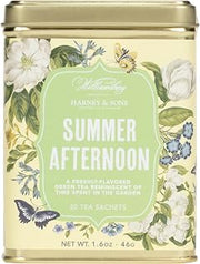 Harney & Sons Summer Afternoon Green Tea, 20 Sachets in Tin