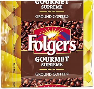 Folgers 06437 Coffee, Fraction Pack, Gourmet Supreme, 1.75oz, 42/Carton