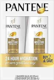Pantene Daily Moisture Renewal Duo set, 12.6 Oz Shampoo and 12 Oz Conditioner