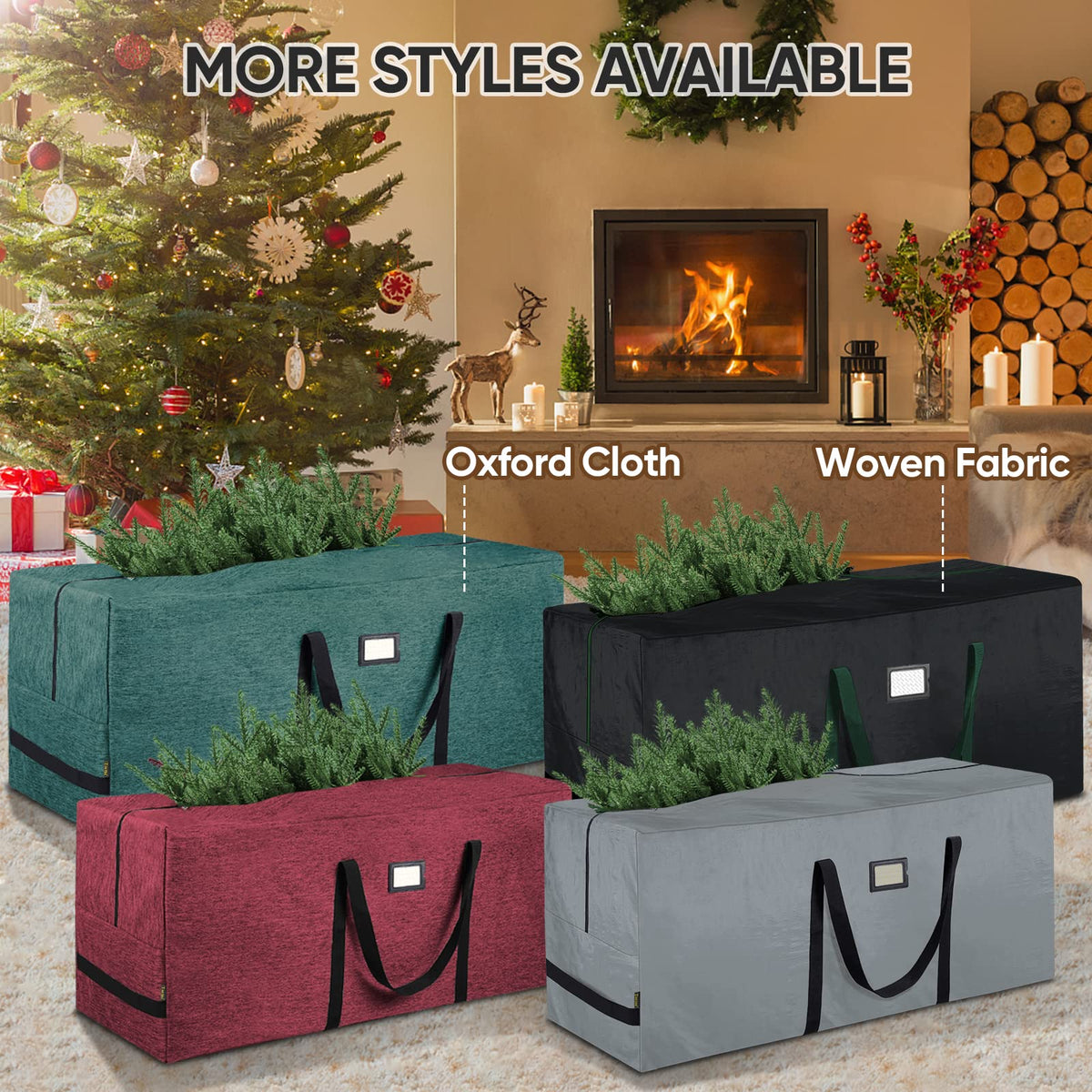 Baleine Artificial Tree Bag, 7.5 Foot Capacity, Gray