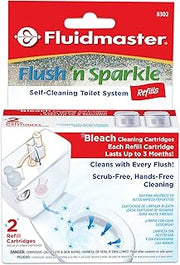 Fluidmaster Flush 'n Sparkle Bleach Toilet Cleaner Refills, 2-Pack