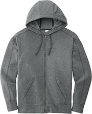 SPORT-TEK Unisex PosiCharge Tri-Blend Wicking Fleece Full Zip Hooded Jacket