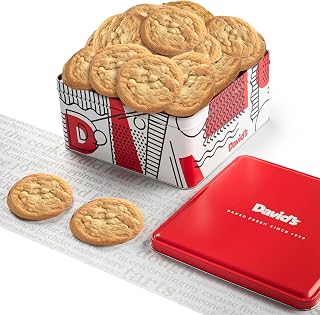 David's COOKIES Fresh-Baked Macadamia Nut Gourmet Cookie Gift Basket 2lbs
