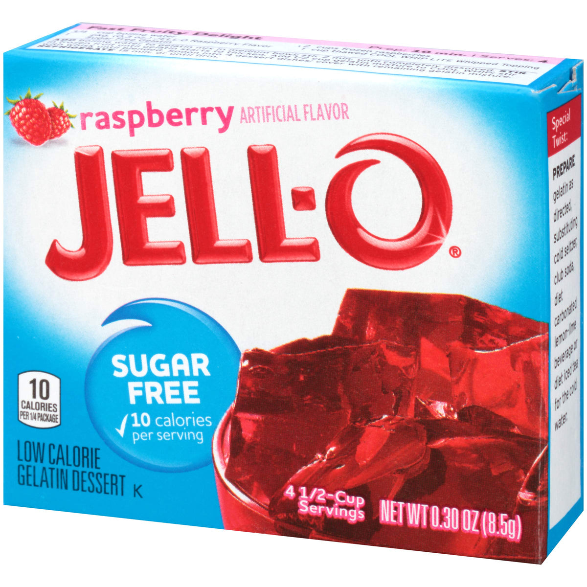 Raspberry Sugar Free Gelatin Dessert Mix (24 ct Pack by Jell-O – 0.3 Ounce (Pack of 24), Pack of 24, Model 20141
