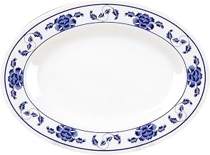 Thunder Group Lotus melamine dinnerware collection 14" x 10" platter, comes in dozen