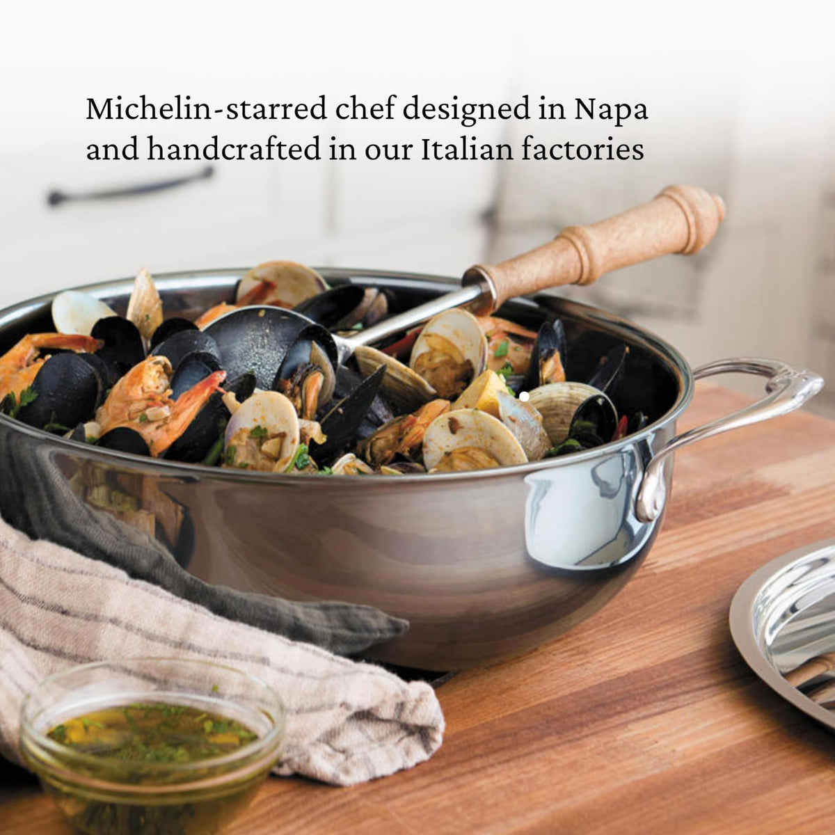NanoBond Collection - Titanium All-In-One Pan by Hestan – All-In-One Pan (5-Quart), 5 quarts, Stainless Steel, Titanium, Model 60032