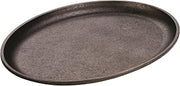 Lodge Pre-Seasoned Cast Iron Oval Griddle, 13.375 x 10 Inches