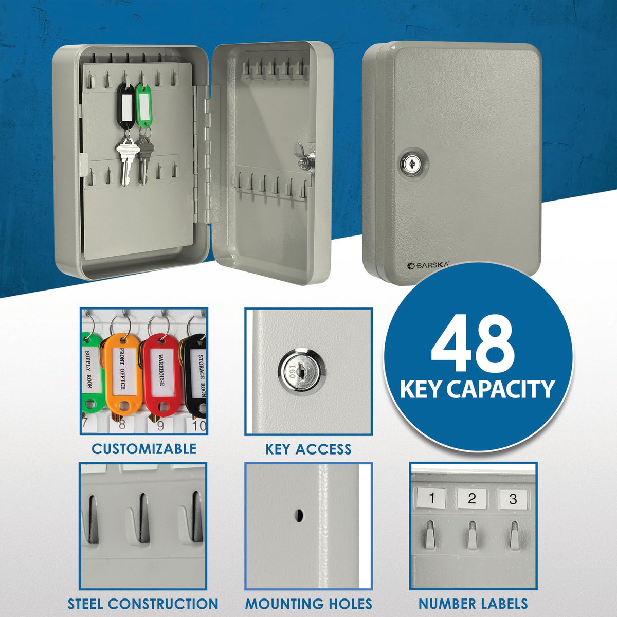 Barska 48 Keys / Beige / 1 Security Lock Boxes