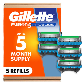 Fusion5 ProGlide Razor Blade Refills for Men by Gillette – 5 Count (Pack of 1), Blue
