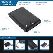 Barska Biometric / Black / 1 Hard Pistol Cases
