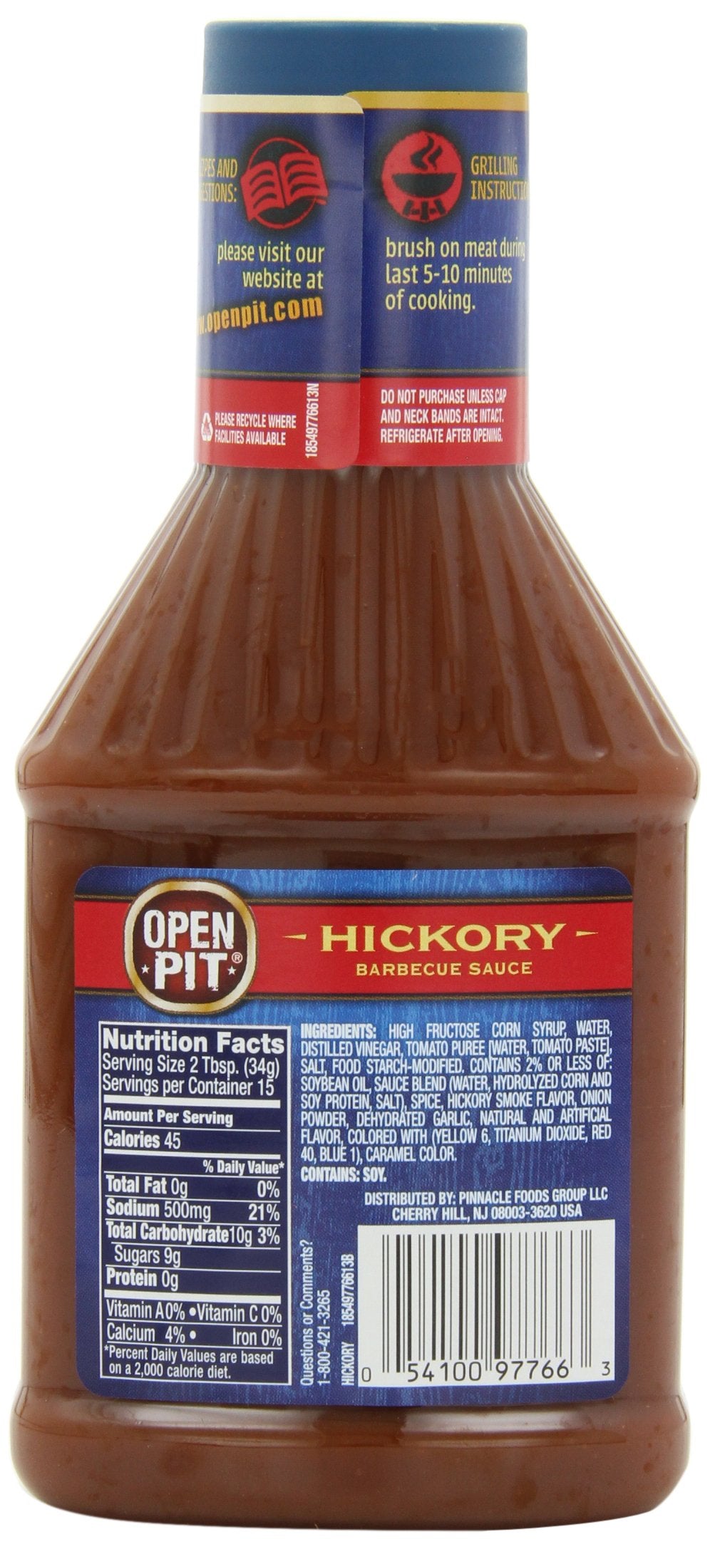 Barbecue Sauce by Open Pit – 1.12 Pound (Pack of 6), Model 191052