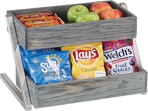 Ashwood Collection – Merchandiser – 16W x 20D x 9.5H, Oak, Gray-Washed; Metal Frame