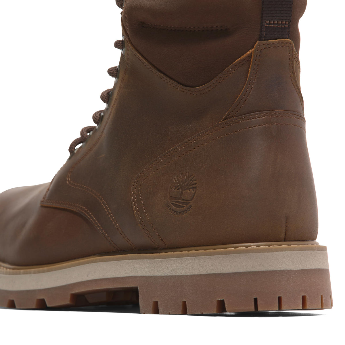Men's Britton Road Mid Lace Up Waterproof Boot by Timberland – 13 Wide, Leather, Rust Full Grain, Model TB0A69UH