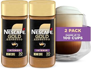 Nescafe NESCAFÉ Gold Espresso Intense Instant Coffee, 2 Jars 3.5 oz | Intense roast instant espresso; 2 jars, 3.5 oz each