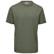 Men's Wicking Short Sleeve T-Shirt by Red Kap – Medium, Cotton, Olive Night Heather, Model SK4TOL SS M