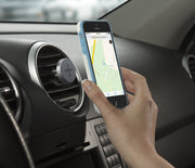 +Trip One-Touch Smartphone Airvent Magnetic Car Mount by Logitech – Small, Polished Chrome, Model 989-000119