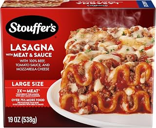 Stouffer's Lasagna with Meat & Sauce, Single Serve Frozen Meal, 19 Oz