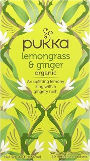 Pukka Tea Herbal Lemongrass Ginger Organic, 1.27 Ounce