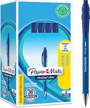 Paper Mate Flexgrip Ultra Retractable Ballpoint Pens | Medium Point (1.0mm) | Blue Ink | 36 Count