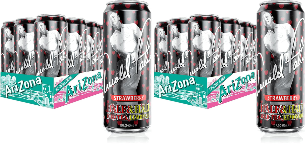 AriZona Arnold Palmer Strawberry / 22 Fl Oz (24 Pack) / 1 Fruit Juice
