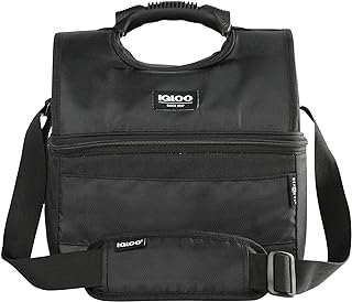 Igloo Gripper Soft Sided Cooler Bag | Insulated Dual Compartment Lunch Cooler