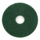 13" Green Scrubbing Pad by Global Industrial – 13.5"L x 13.5"W x 5"H, Green, Model 400313