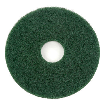 13" Green Scrubbing Pad by Global Industrial – 13.5"L x 13.5"W x 5"H, Green, Model 400313