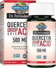 Garden of Life Dr. Formulated Quercetin Drop Uric Acid Support with Tart Cherry Extract, Vitamin C & Luteolin – Probiotic, Gluten-Free, Non-GMO, Vegan Tablets, 60 Count (Pack of 6)