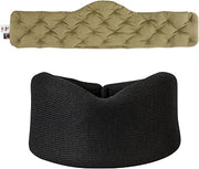 Core Products Soft Foam Cervical Collar Neck Support Brace, Black, Small Fits 1.8-2.2 inch Height MicroBeads Moist Heat Therapy Pack, 5"x25"