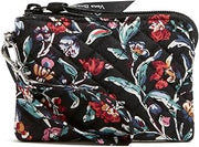 Vera Bradley Women's Cotton Clip and Zip Mini Pouch Wallet