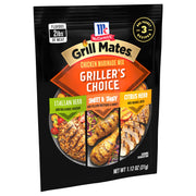McCormick Griller's Choice Chicken Marinade Mix by Grill Mates – 1.12 Ounce (Pack of 12), Pack of 12