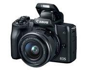 EOS M50 Mirrorless Vlogging Camera Kit with EF-M 15-45mm Lens by Canon – 45mm, Plastic, Black, Model 2680C011