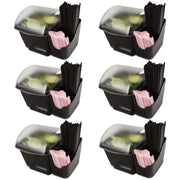 Mini Dome Garnish Center with Chillable Tray and Right Hand Caddy (1-Quart by San Jamar – 1.0 quarts, Plastic, Black, Model BD2002CAR