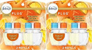 Febreze Plug In Air Freshener,Odor-Fighting Scented Oil Refill,Tropical Blend Scent,2 Refill,(Pack of 2)