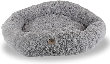 Armarkat Extra Large, Fluffy Gray Round Cat Bed - C71NHS