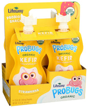 Lifeway Strawnana Organic Probugs Whole Milk Kefir by Lifeway Kefir – 3.5 Fluid Ounce