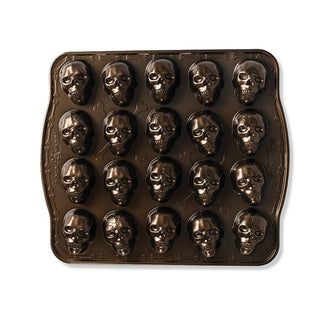 Skull Bite Cakelet by Nordic Ware – 2.5 Cup Capacity, 2.5 cups, Aluminum, Bronze, Model 94948