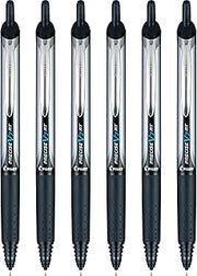 PILOT Precise V7 RT Liquid Ink Rollerball Pens, Black Ink Pens, 6-Pack