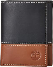 Timberland Men's Leather Trifold Wallet with ID Window