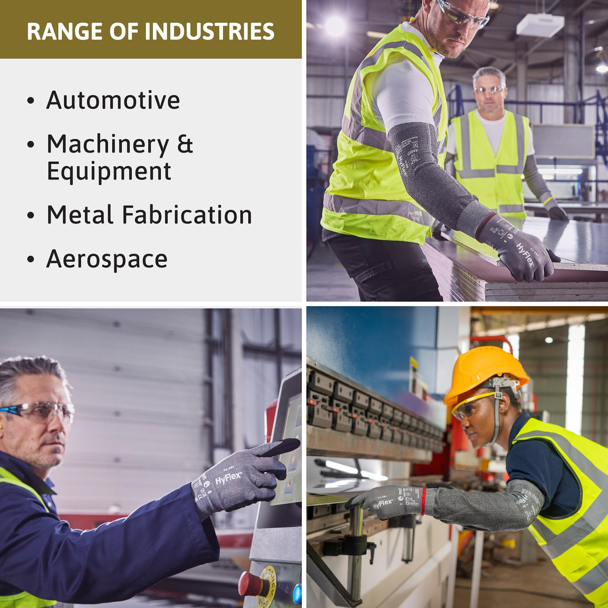 Ansell Size 7 / Grey & Black / 1 Safety Work Gloves