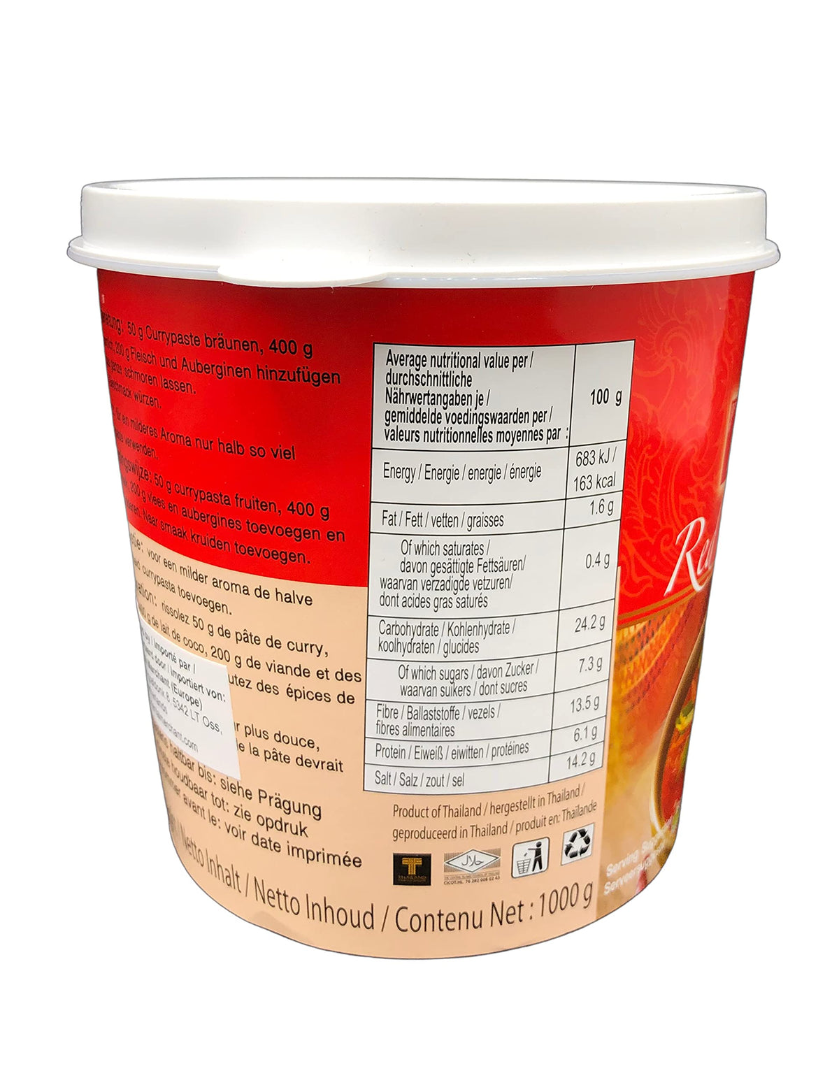 Mae Ploy Original Version / Red Curry Paste / 35.27 Ounce (Pack of 1) Curry Sauce