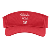 Marko Mode On Name Sport Sun Visor by Marko Mode On Name Funny Birthday – Polyester, Red