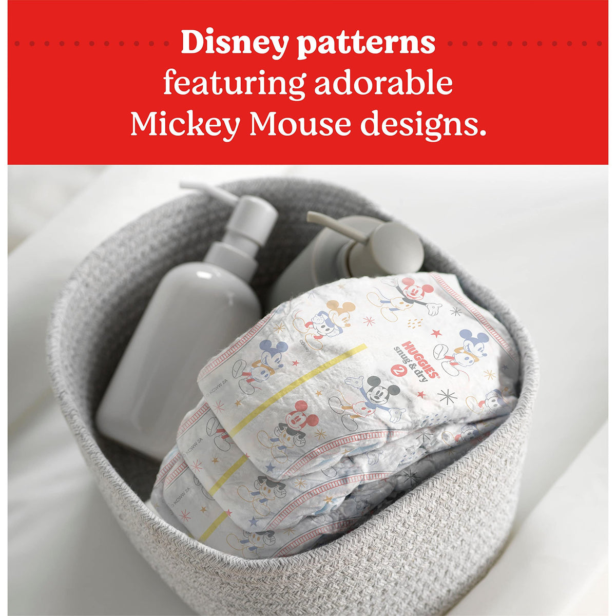 Snug & Dry Diapers by HUGGIES – 124 Count (Pack of 1), Rubber, White, Model 44676