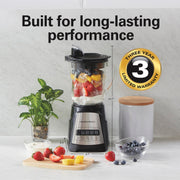 Hamilton Beach Black / 40 Oz. Glass Jar (Pack of 1) / Blender with 40 Oz Glass Jar Countertop Blenders