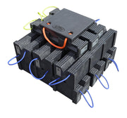 FR Super Stacker Cribbing Set with Jack Plate (3 15210 by AME INTL – 24"L x 16"W x 14"H, Plastic, Black, Model 15255