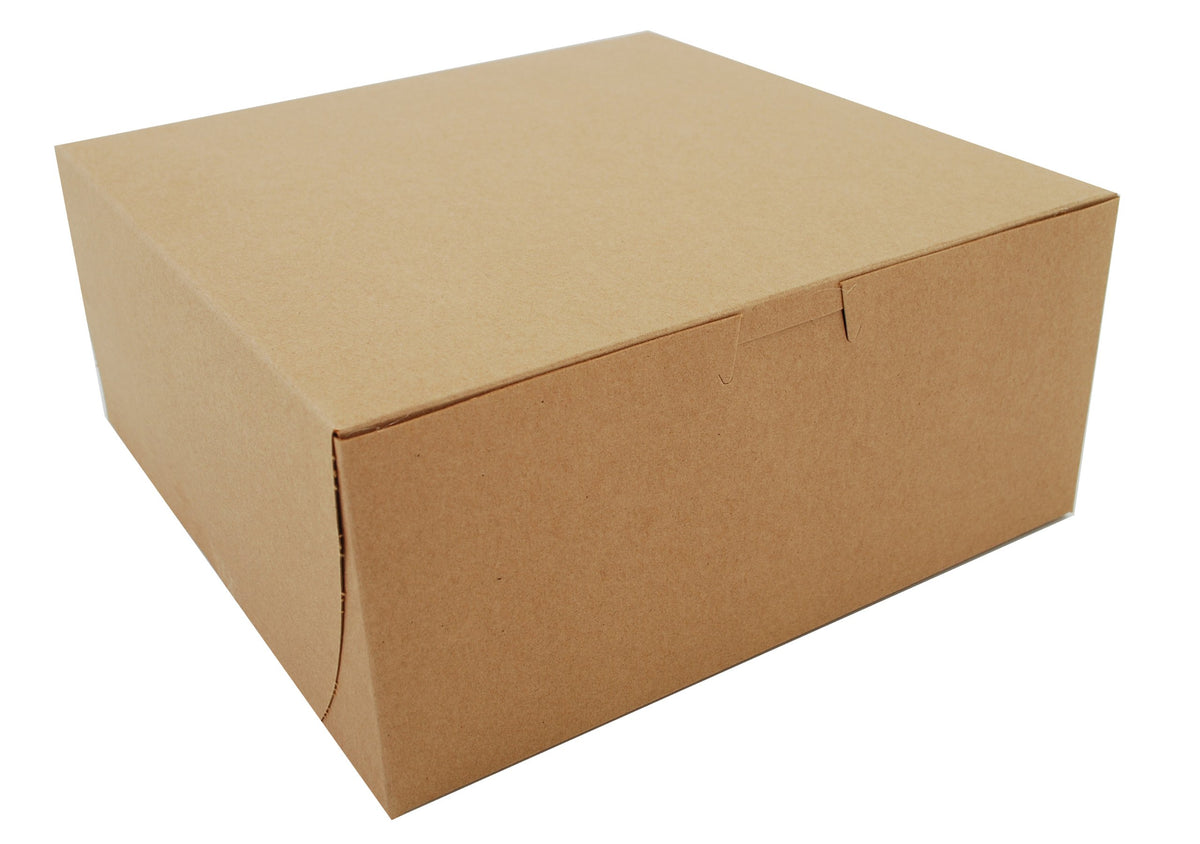 SOUTHERN CHAMPION TRAY 9" x 9" x 4" / Kraft Non-Window / Natural Bakery Take Out Containers