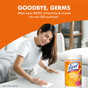 Disinfecting Wipes by Lysol – 80 Count (Pack of 1), White, Model 97181CT