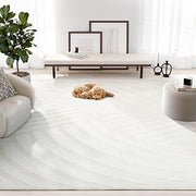 Abani Zen 2' x 3' Cream Rug – Neutral Modern Linear Pattern, Small Soft Accent Rug for Entryway & Bedroom, Durable & Easy to Clean
